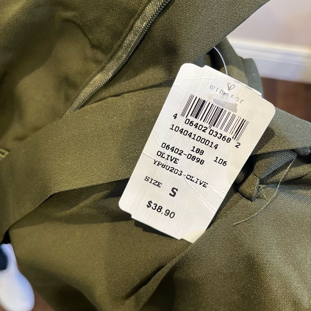 Size small office pants dark green